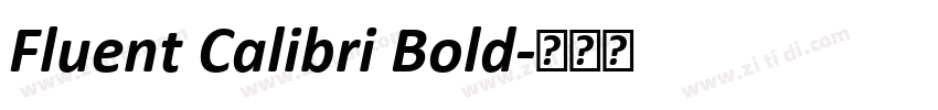 Fluent Calibri Bold字体转换